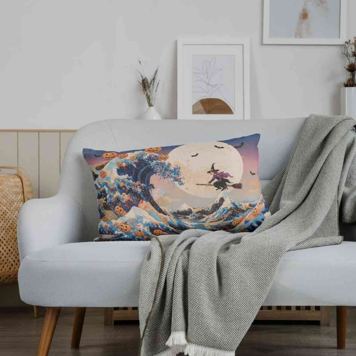 he Great Wave off Kanagawa Halloween Edition | Hokusai Inspired Art | Digital Download Poster | Halloween Wall Decor (A0 / 300dpi JPEG)