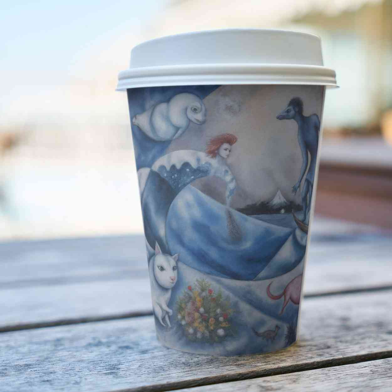 Hokusai × Chagall – The Floating Wave of Memory | Digital Download | High-Resolution Digital Download (300DPI, A0 Print Ready)