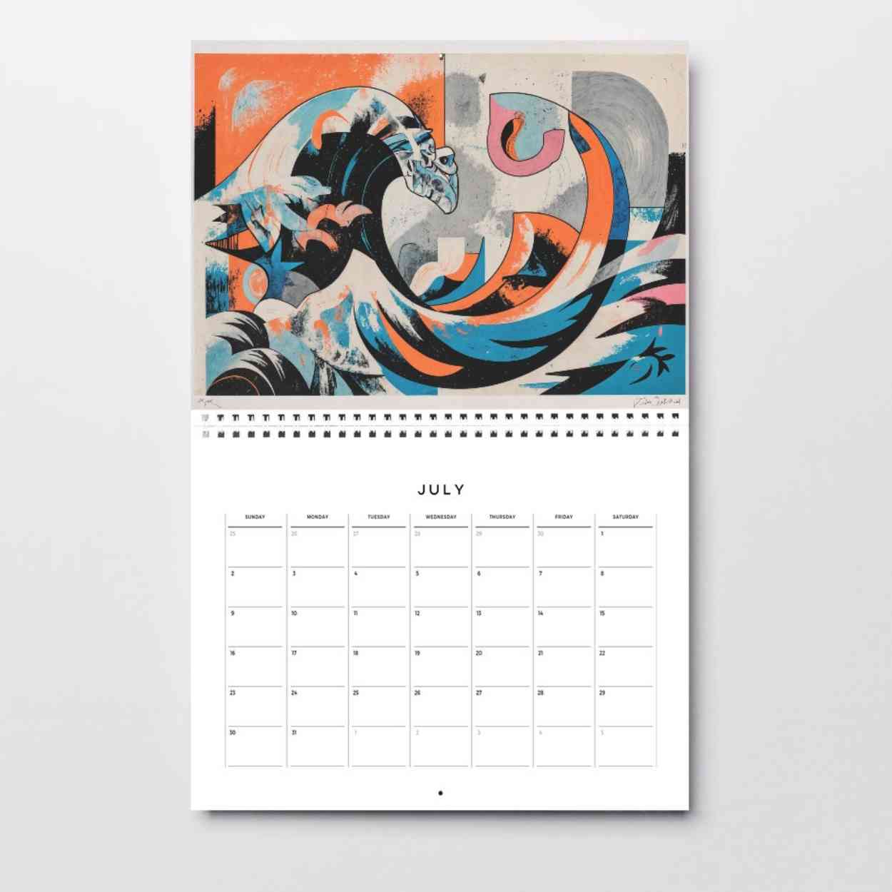 The Great Wave Reimagined — Hokusai Meets Picasso | Abstract Fusion Art | High-Resolution Digital Download (300DPI, A0 Print Ready)