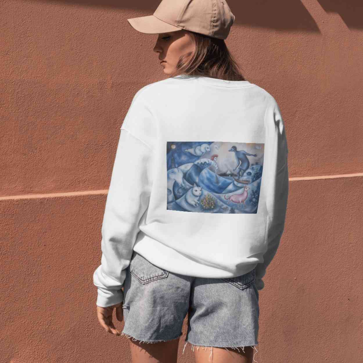 Hokusai × Chagall – The Floating Wave of Memory | Digital Download | High-Resolution Digital Download (300DPI, A0 Print Ready)