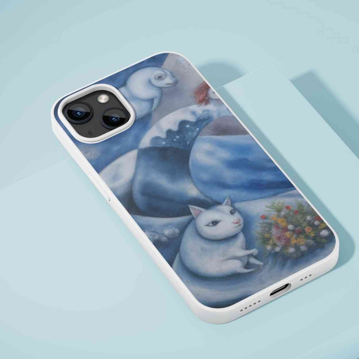 Hokusai × Chagall – The Floating Wave of Memory | Digital Download | High-Resolution Digital Download (300DPI, A0 Print Ready)