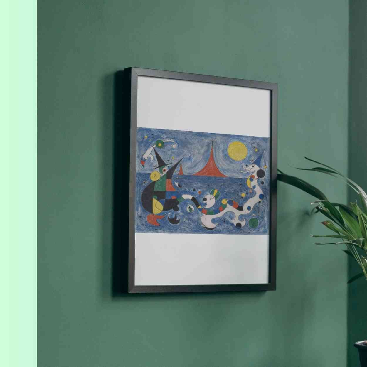 Hokusai × Miró – The Dreaming Wave of Cosmos| Digital Download | High-Resolution Digital Download (300DPI, A0 Print Ready)