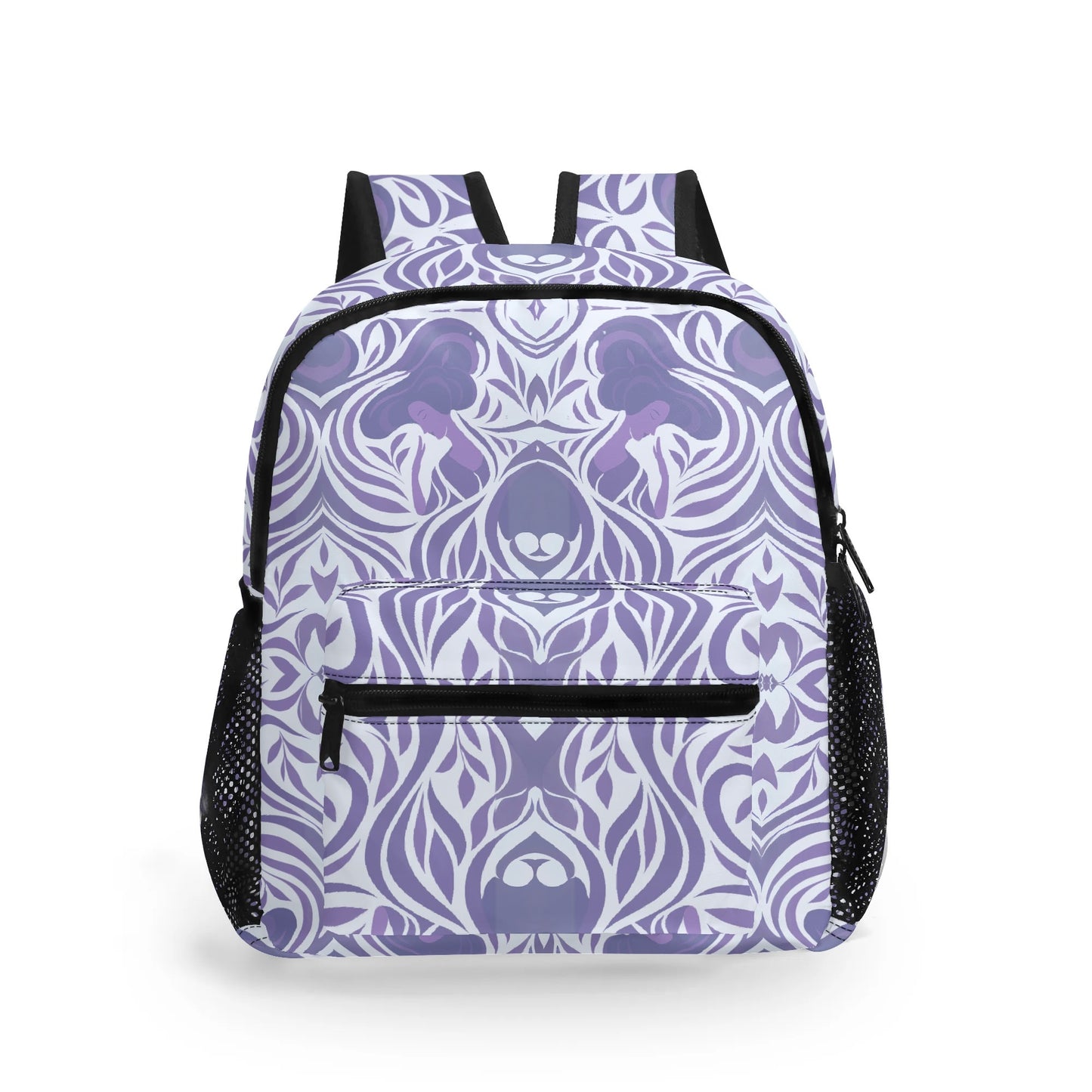 Yumeji Inspired 11 Inch Daypack – Cute All-Over-Print Backpack with Japanese Art Motif / Stylish