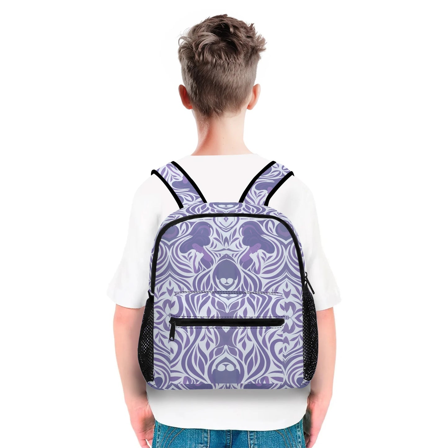 Yumeji Inspired 11 Inch Daypack – Cute All-Over-Print Backpack with Japanese Art Motif / Stylish