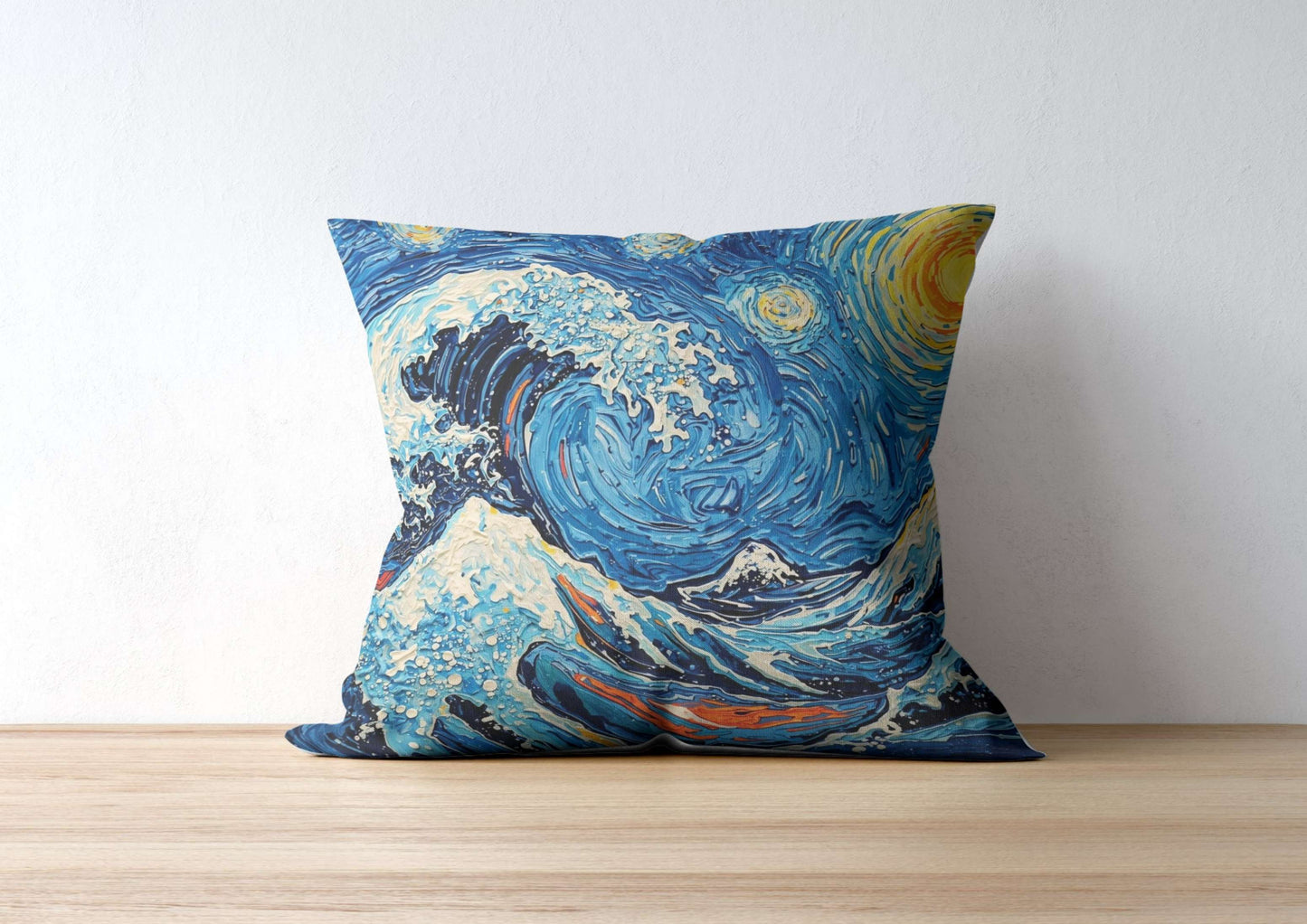 Starry Wave off Kanagawa Poster | Van Gogh Style Ocean Art Print | Digital Download Wall Decor