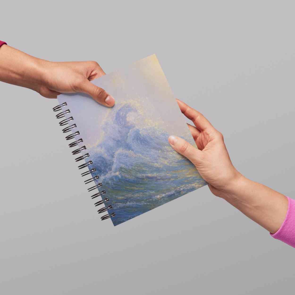 Monet-Style Great Wave | Impressionist Golden Sea | Inspired by Hokusai | High-Resolution Digital Download (300DPI, A0 Print Ready)