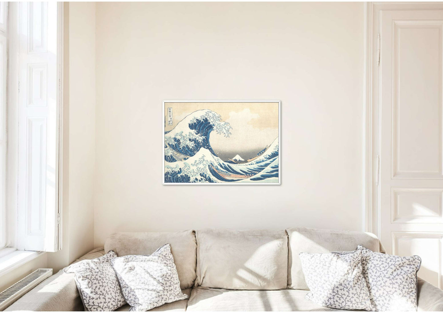 The Great Wave off Kanagawa Poster, Katsushika Hokusai Art Print, Japanese Ukiyo-e Wall Decor, High Resolution Digital Download