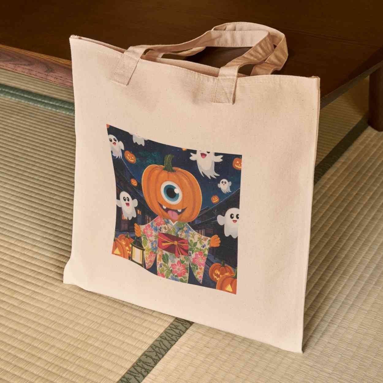 Hitotsume Kozo Halloween Version | Japanese Yokai Art | Cute Pumpkin Ghost Poster | Digital Download| Halloween Wall Decor(A0 / 300dpi JPEG)