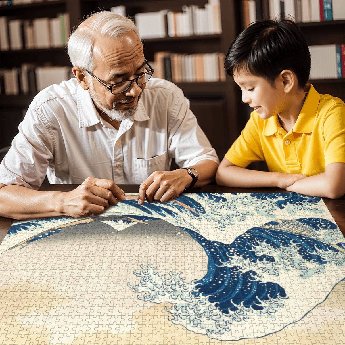 Wooden Jigsaw Puzzles 1000 pcs - Hokusai The Great Wave off Kanagawa — The Eternal Surge
