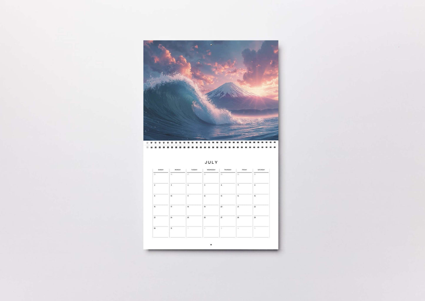 Great Wave off Kanagawa | Shinkai Makoto Inspired Sky & Light | Digital Art Download Set with Hokusai Original