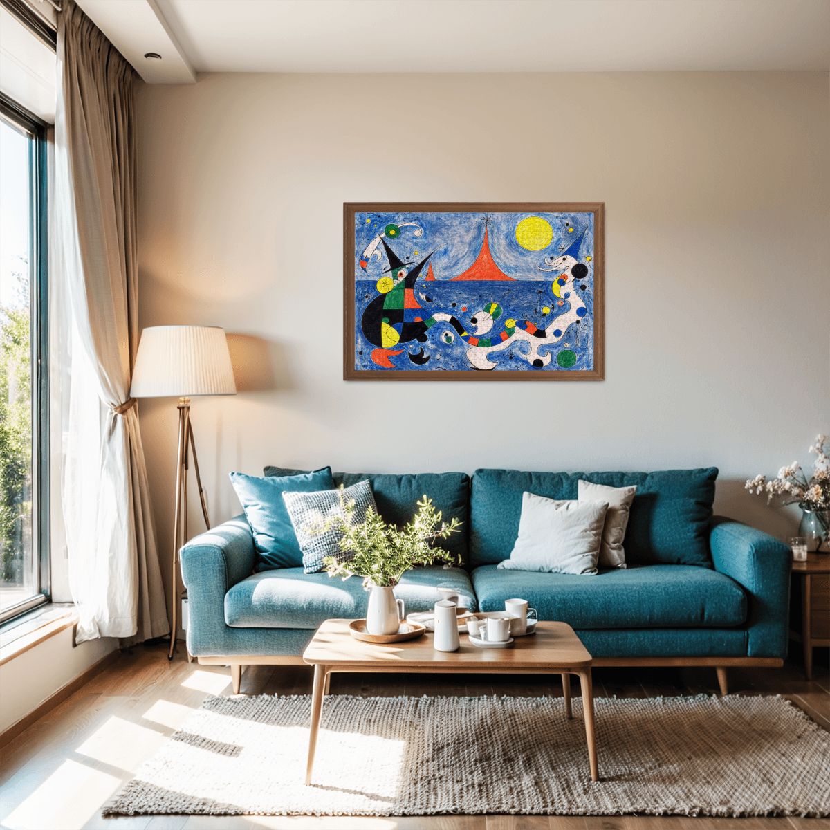 Wooden Jigsaw Puzzles 1000 pcs-Hokusai × Miró – The Dreaming Wave of Cosmos