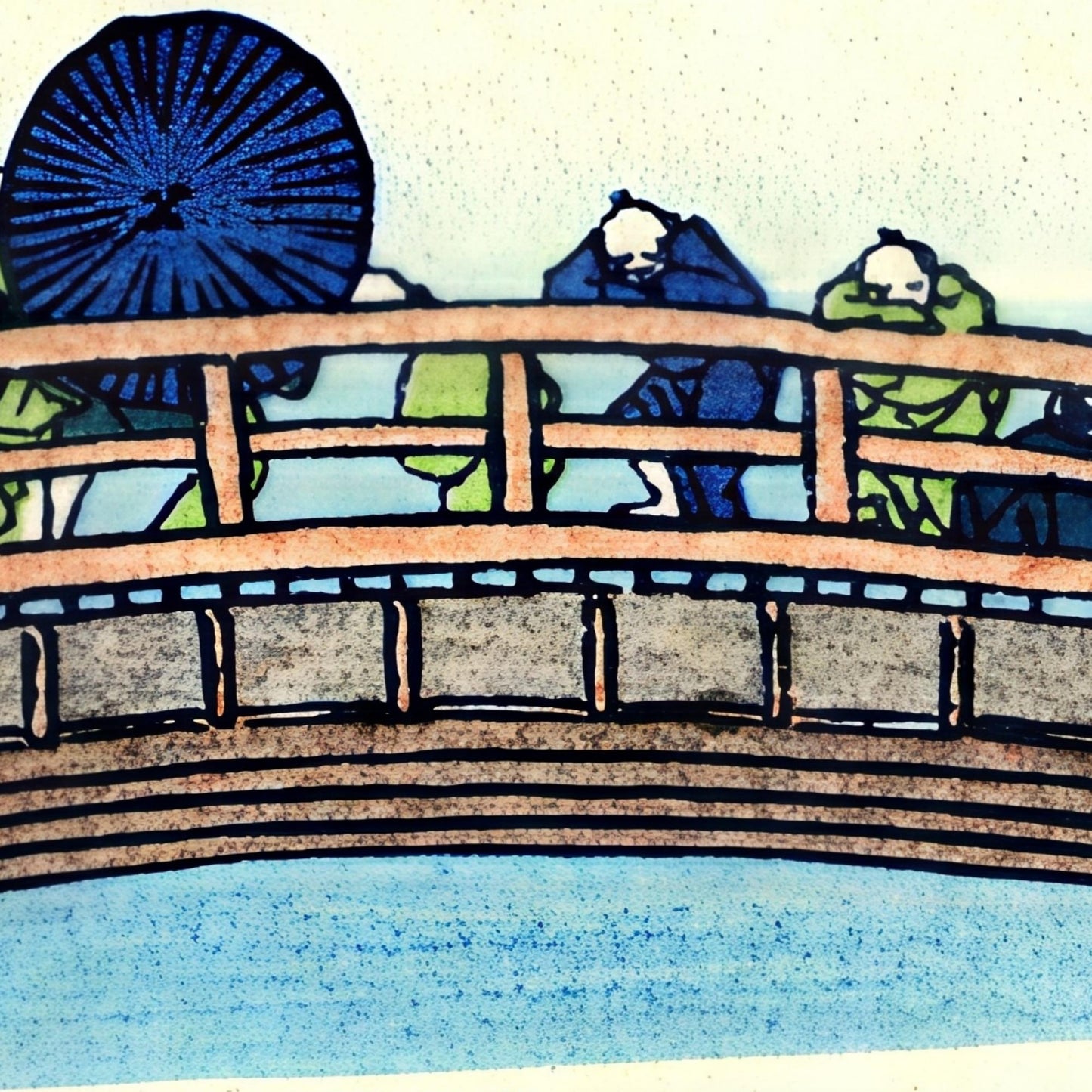 Hokusai Masterpieces 01– Ukiyo-e & Hand-painted Works (4 Digital Prints, Kanji Title Included)