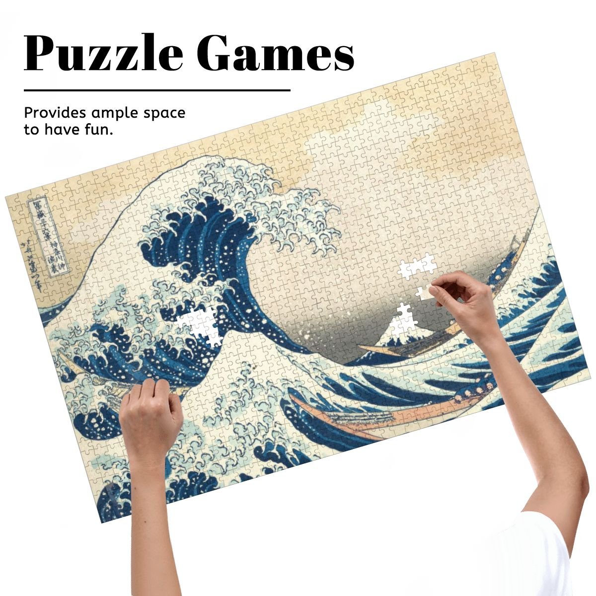 Wooden Jigsaw Puzzles 1000 pcs - Hokusai The Great Wave off Kanagawa — The Eternal Surge
