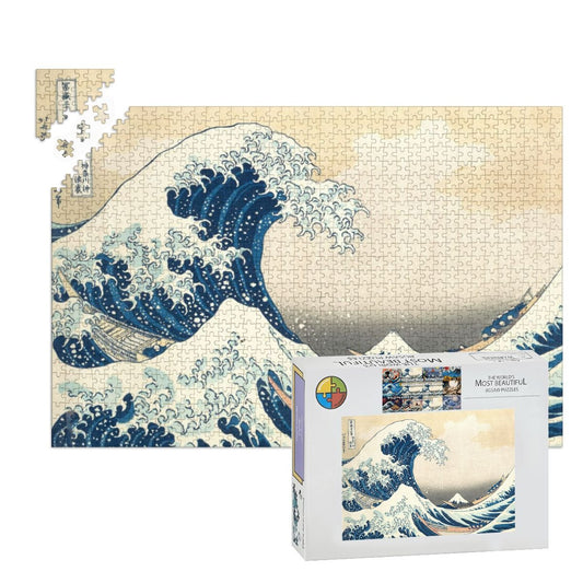 Wooden Jigsaw Puzzles 1000 pcs - Hokusai The Great Wave off Kanagawa — The Eternal Surge